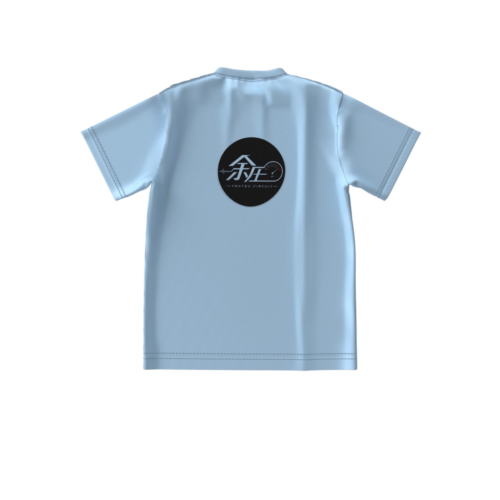 ビッグシルエットTシャツ 余圧 背面ロゴ
