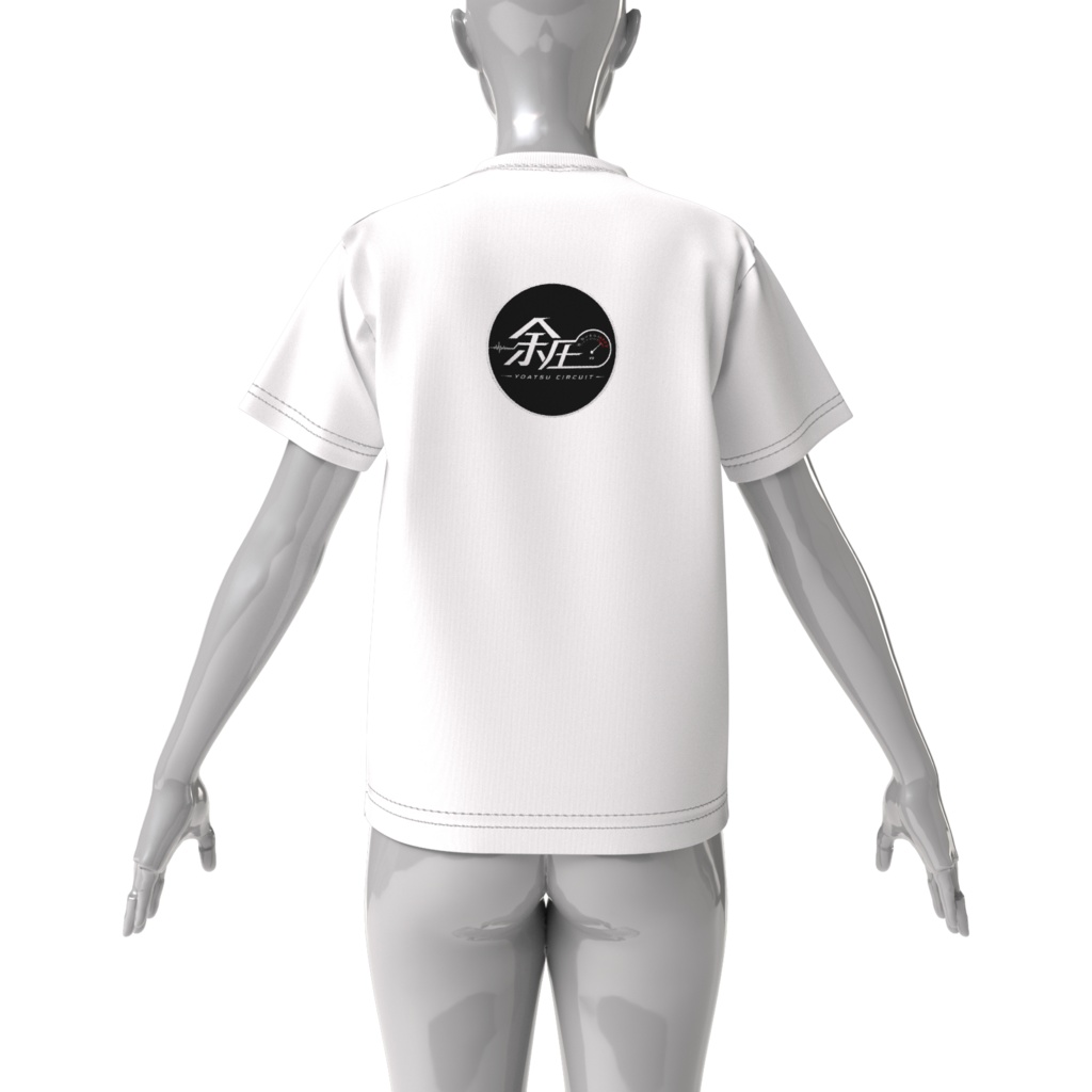 ビッグシルエットTシャツ 余圧 両面プリント