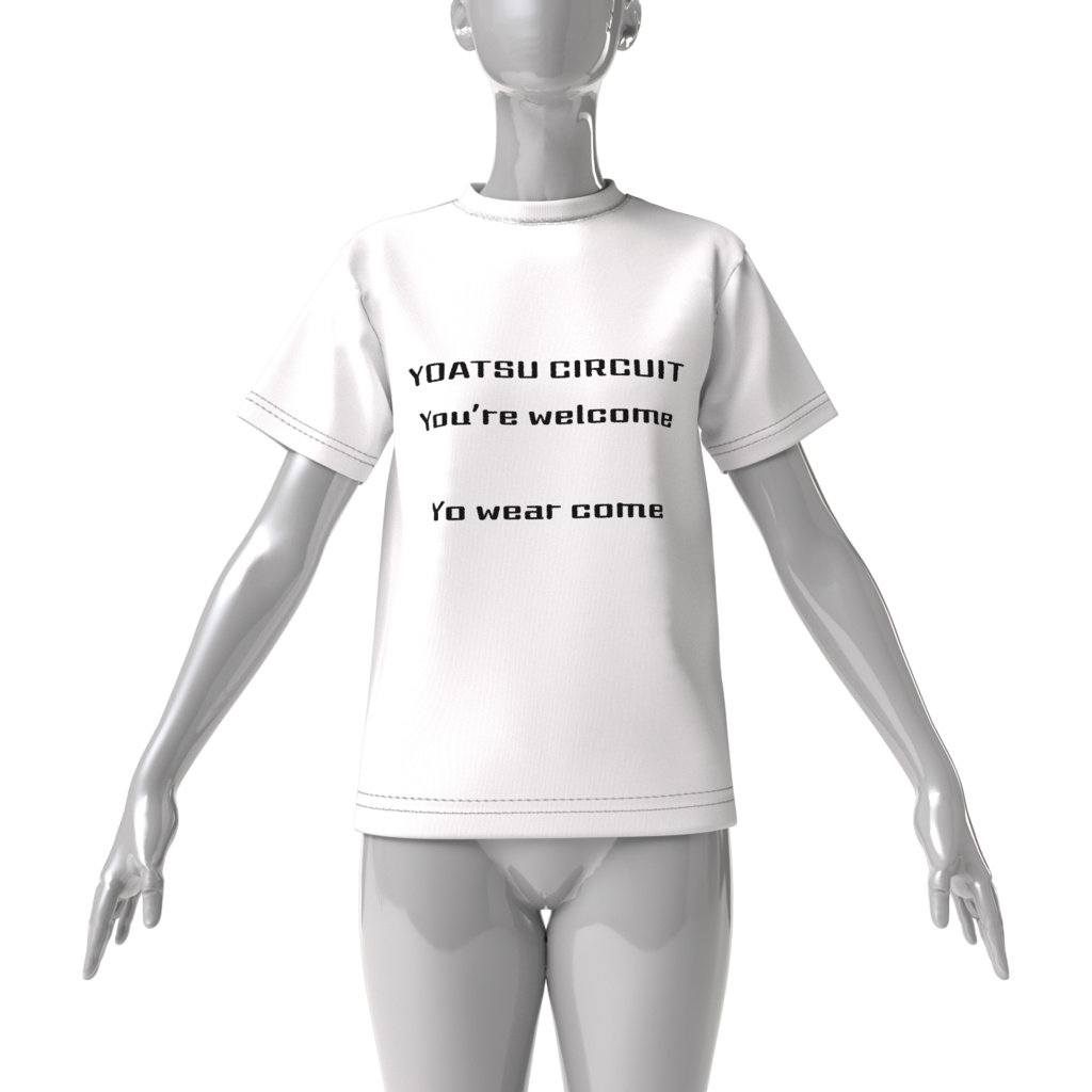 ビッグシルエットTシャツ 余圧 両面プリント