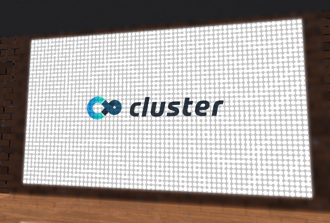 clusterで使えるドットエフェクト付きスクリーン