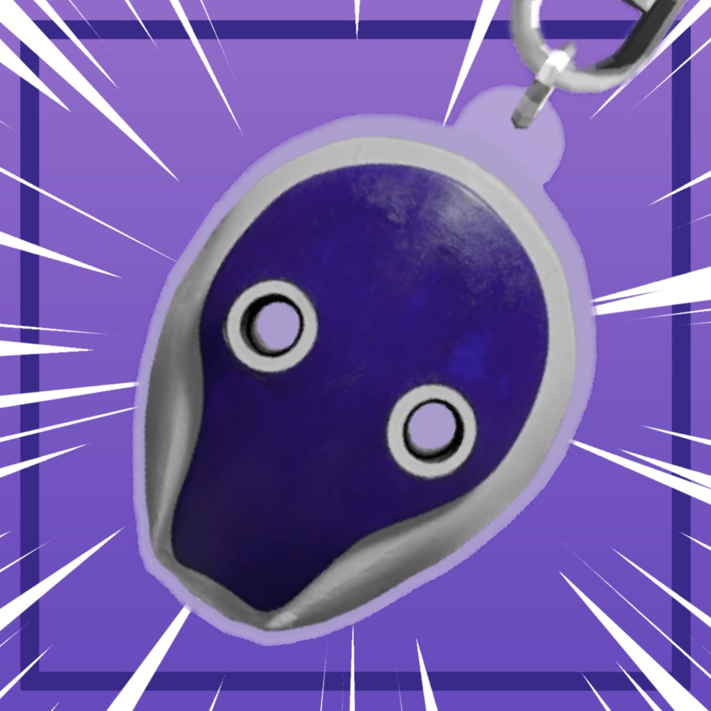 ジャージィーのお面(アクキー)【VRChat想定】