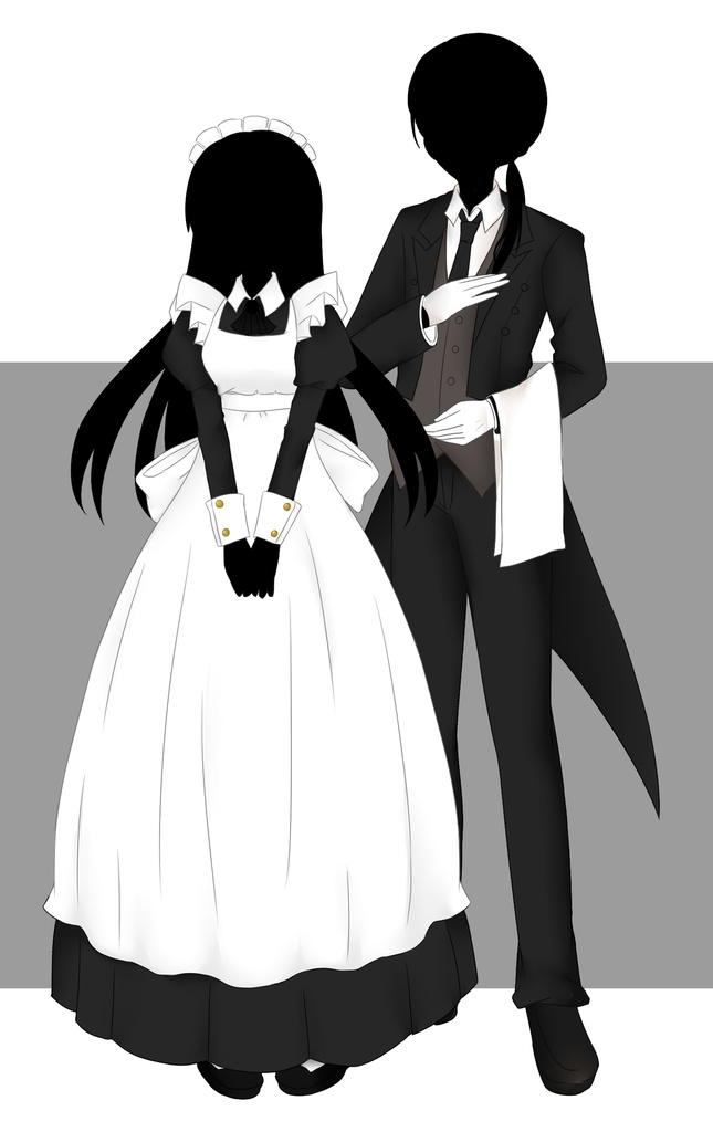 【立ち絵素材01】メイド、執事