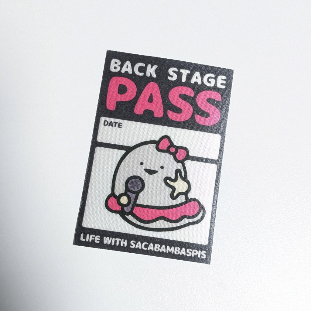 バックステージパスステッカー風ステッカー