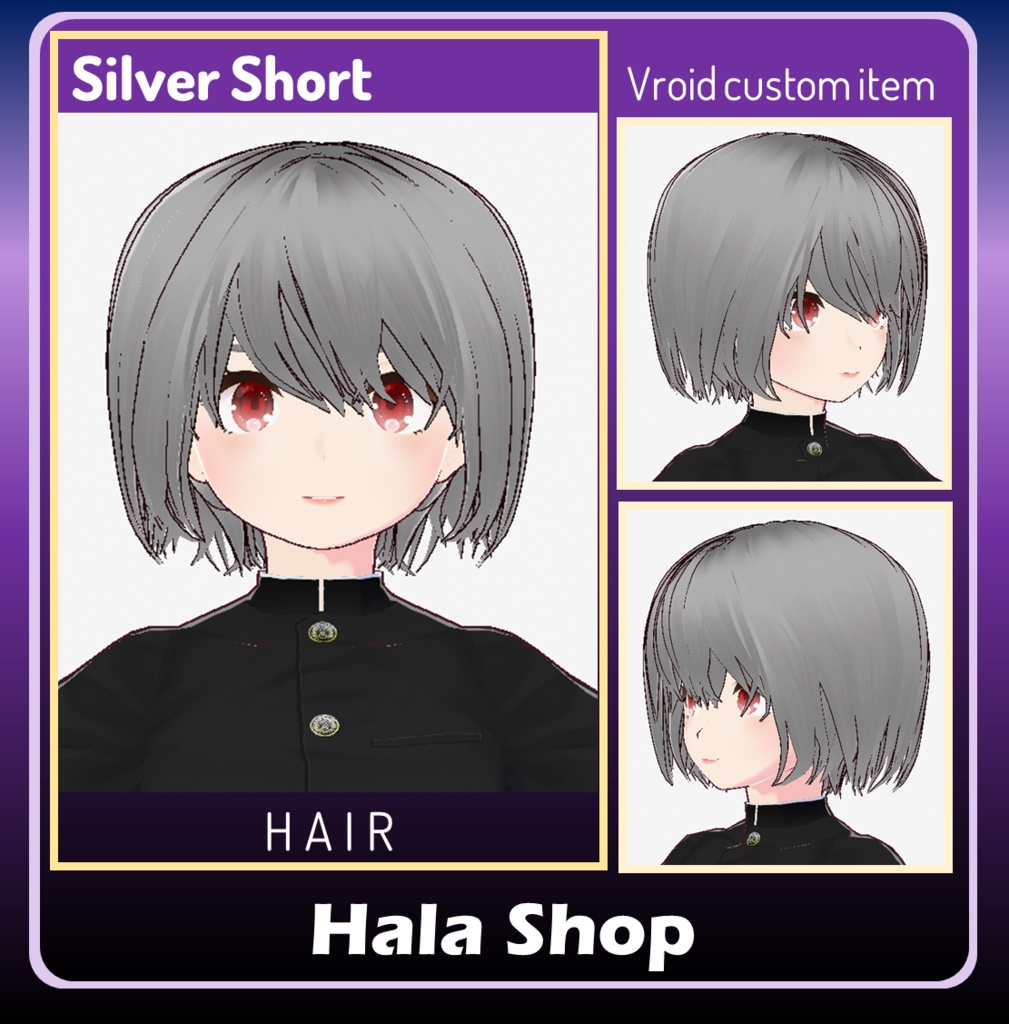 Silver Short Hair