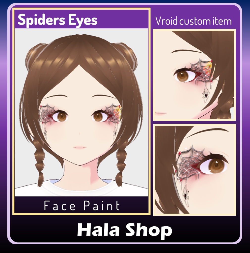 Spider paint eyes