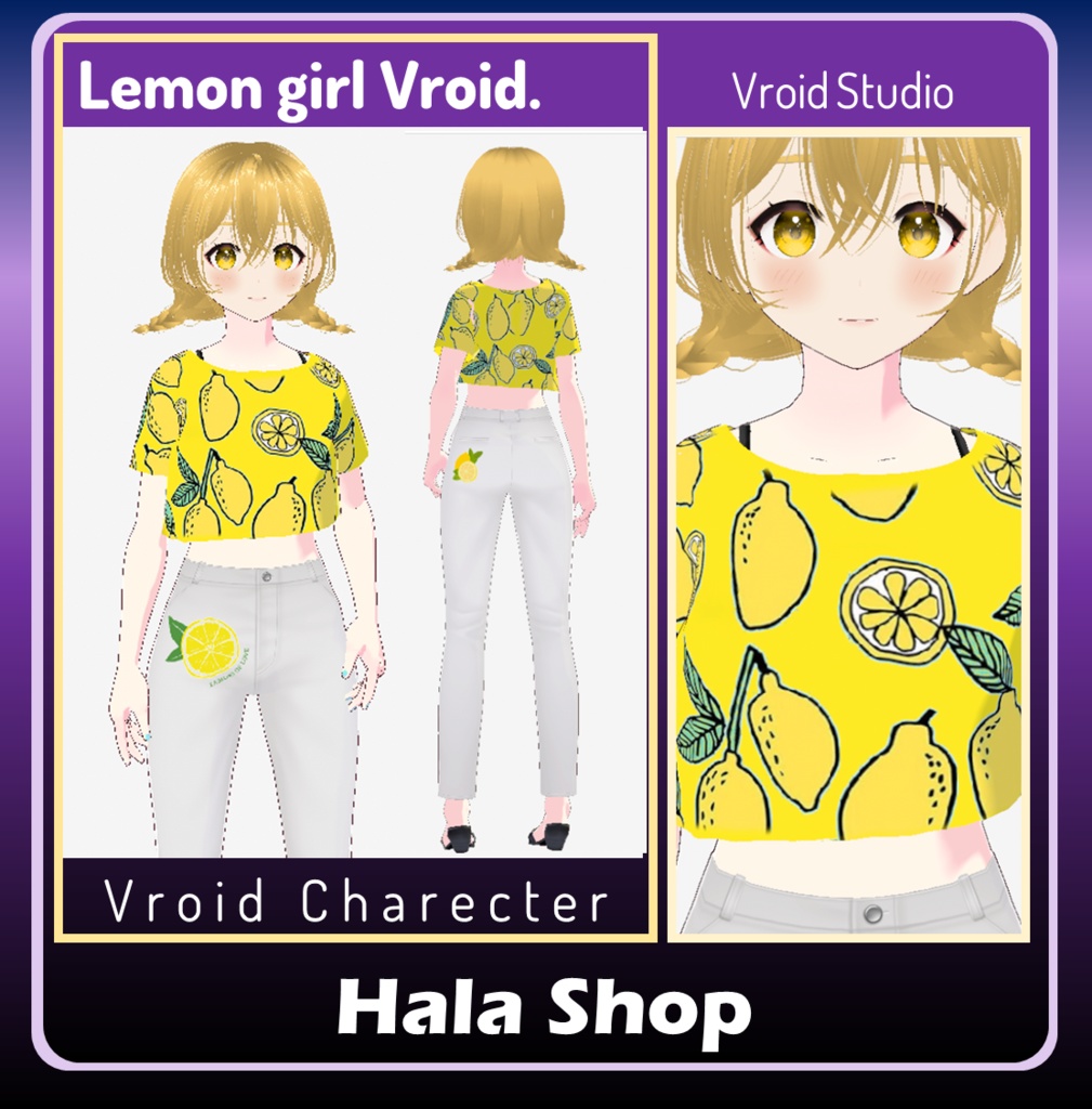 Lemon girl Character & outfit 
