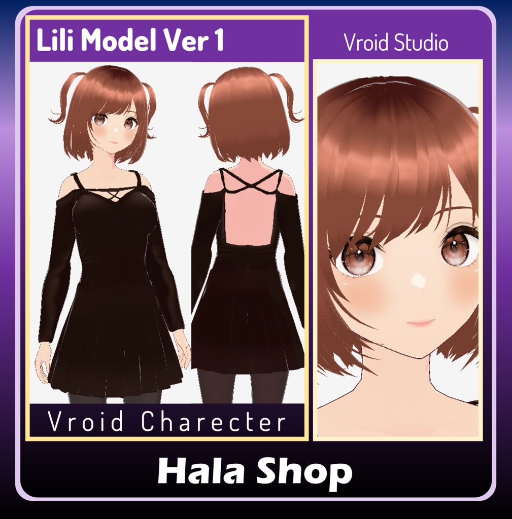 Lili character & 3 outfits