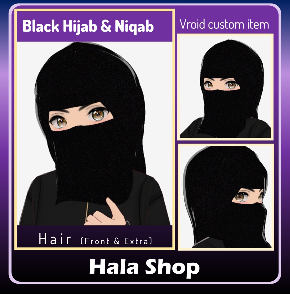 Black Abaya & Niqab Collection