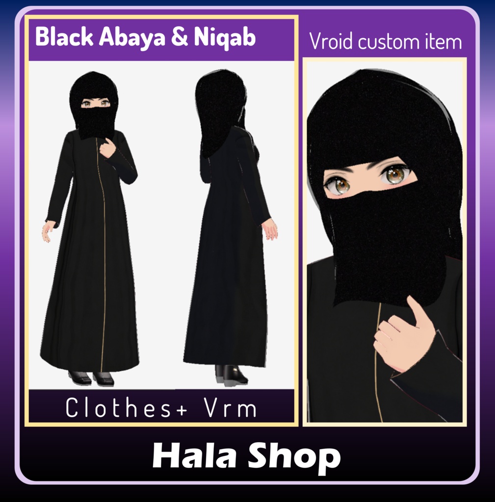 Black Abaya & Niqab Collection