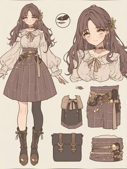 Luna's outfit & Character Vroid