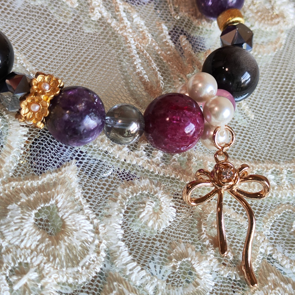 ✦ユリレイ/ウェディングブレスレット/天然石イメージアクセサリー