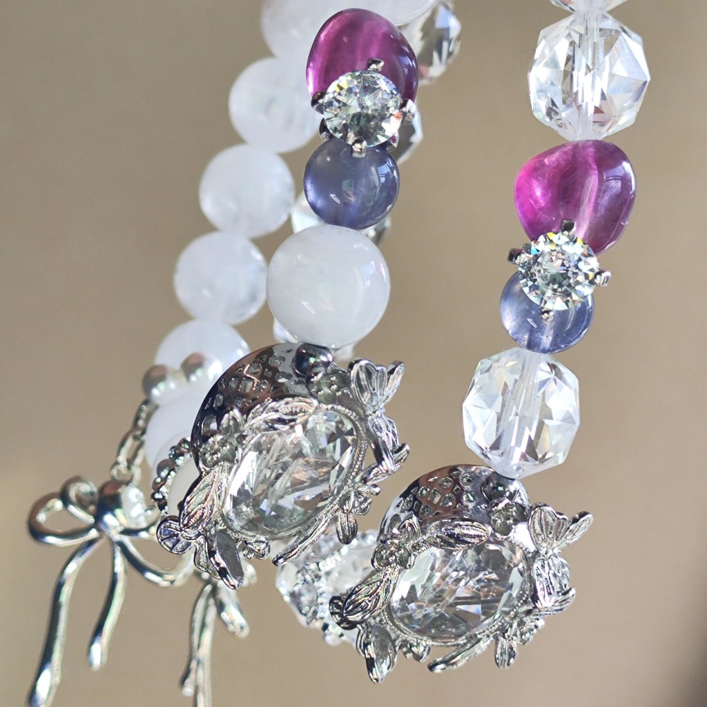 ✦ユリレイ/数量限定/ホワイトウェディングver./天然石イメージアクセサリー