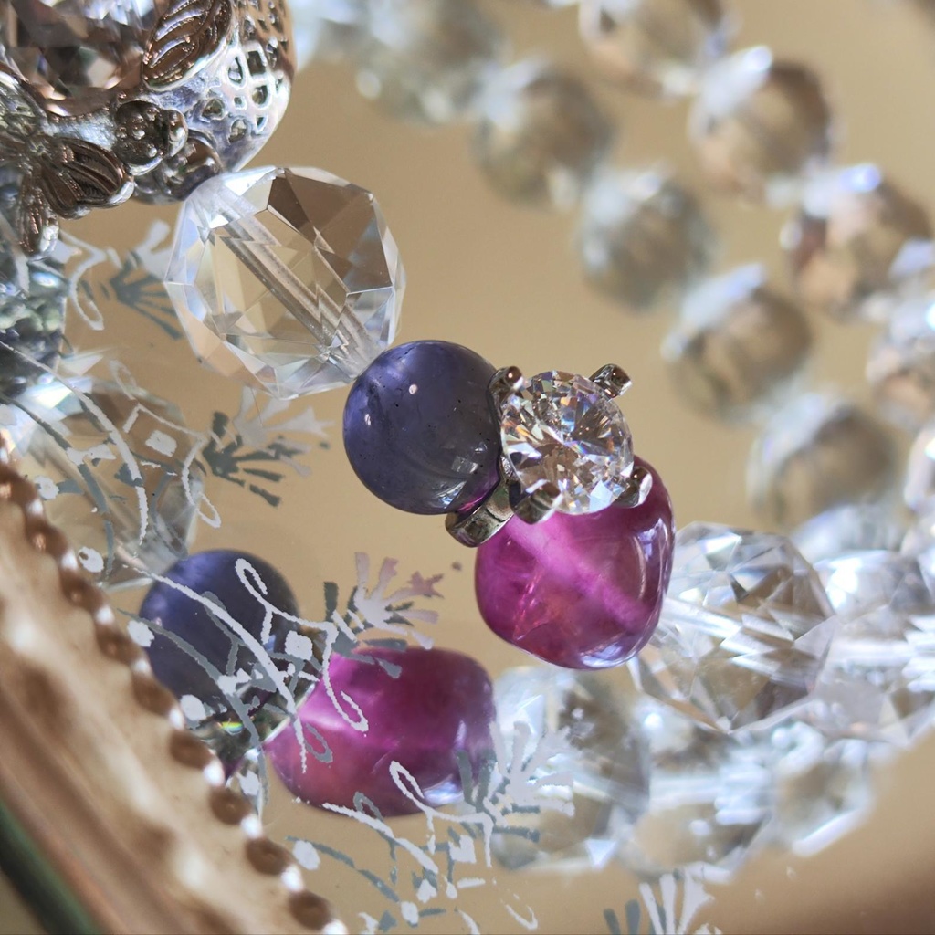 ✦ユリレイ/数量限定/ホワイトウェディングver./天然石イメージアクセサリー