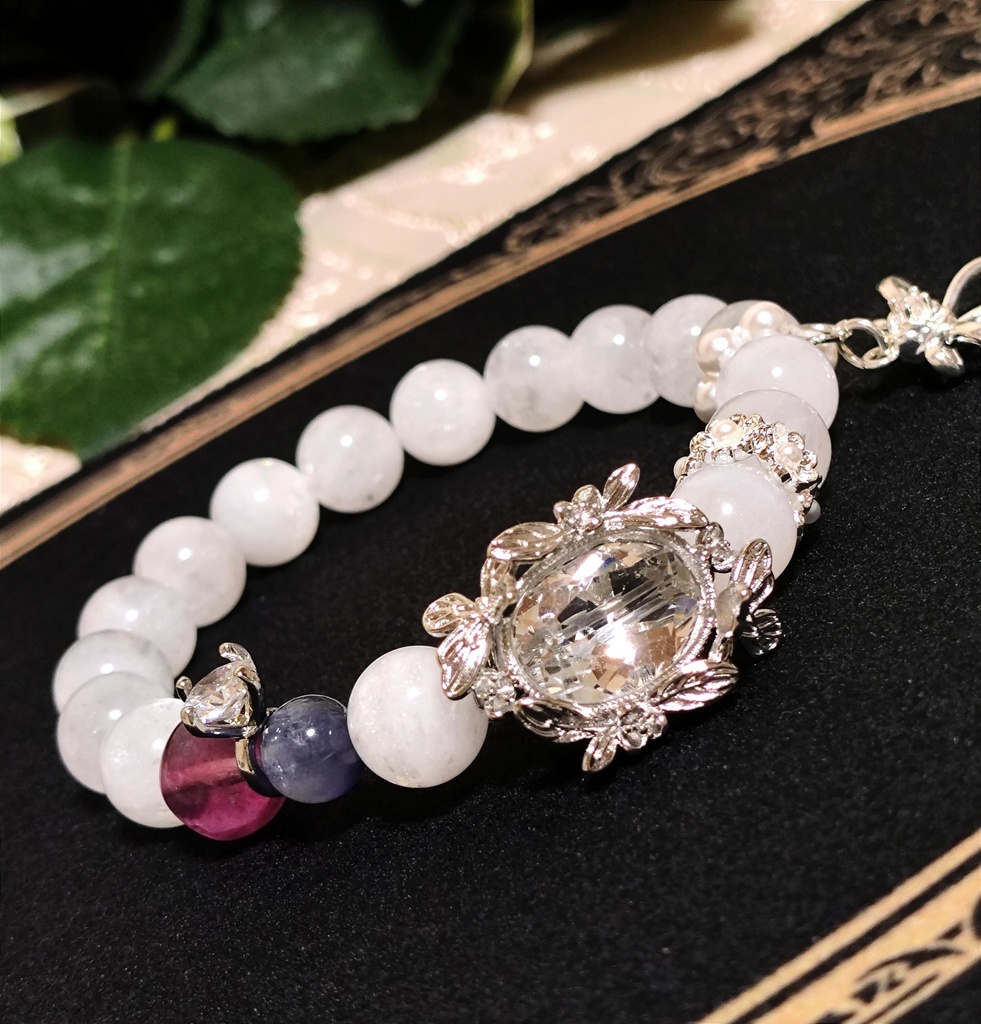 ✦ユリレイ/数量限定/ホワイトウェディングver./天然石イメージアクセサリー