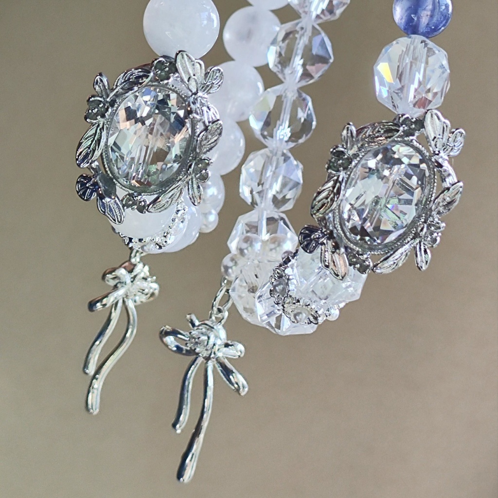 ✦ユリレイ/数量限定/ホワイトウェディングver./天然石イメージアクセサリー