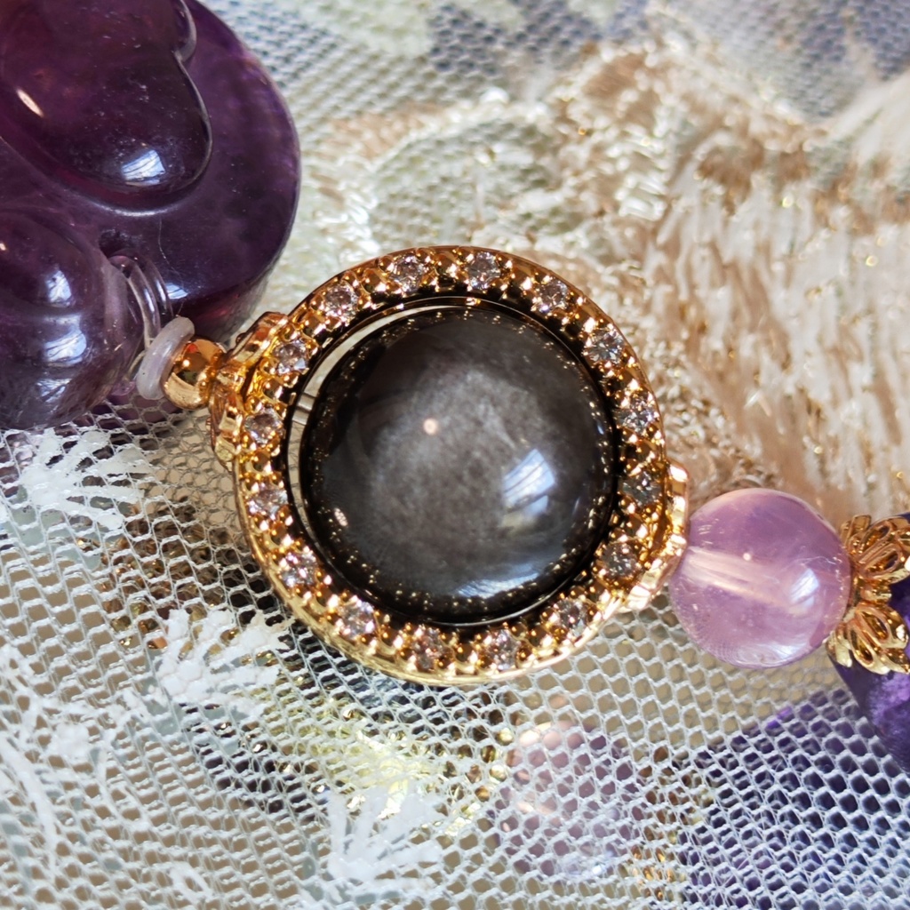 ✦ユリレイ/4点限定/にゃんこブレスレット/天然石イメージアクセサリー