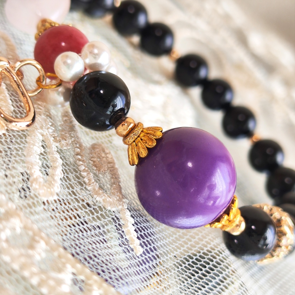 ✦プレゼント企画✦レイヴン✦天然石ブレスレット✦イメージアクセサリー✦