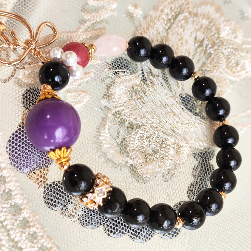 ✦プレゼント企画✦レイヴン✦天然石ブレスレット✦イメージアクセサリー✦