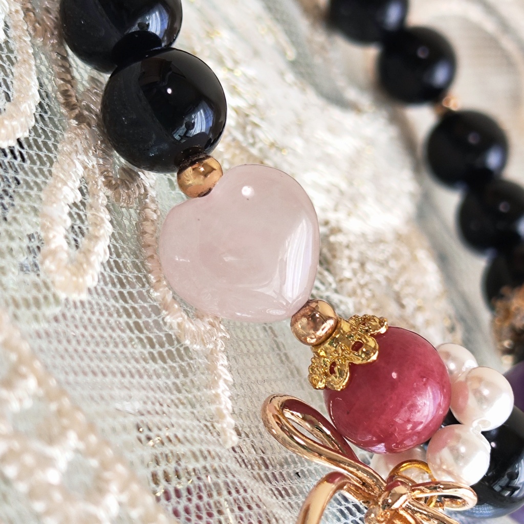 ✦プレゼント企画✦レイヴン✦天然石ブレスレット✦イメージアクセサリー✦