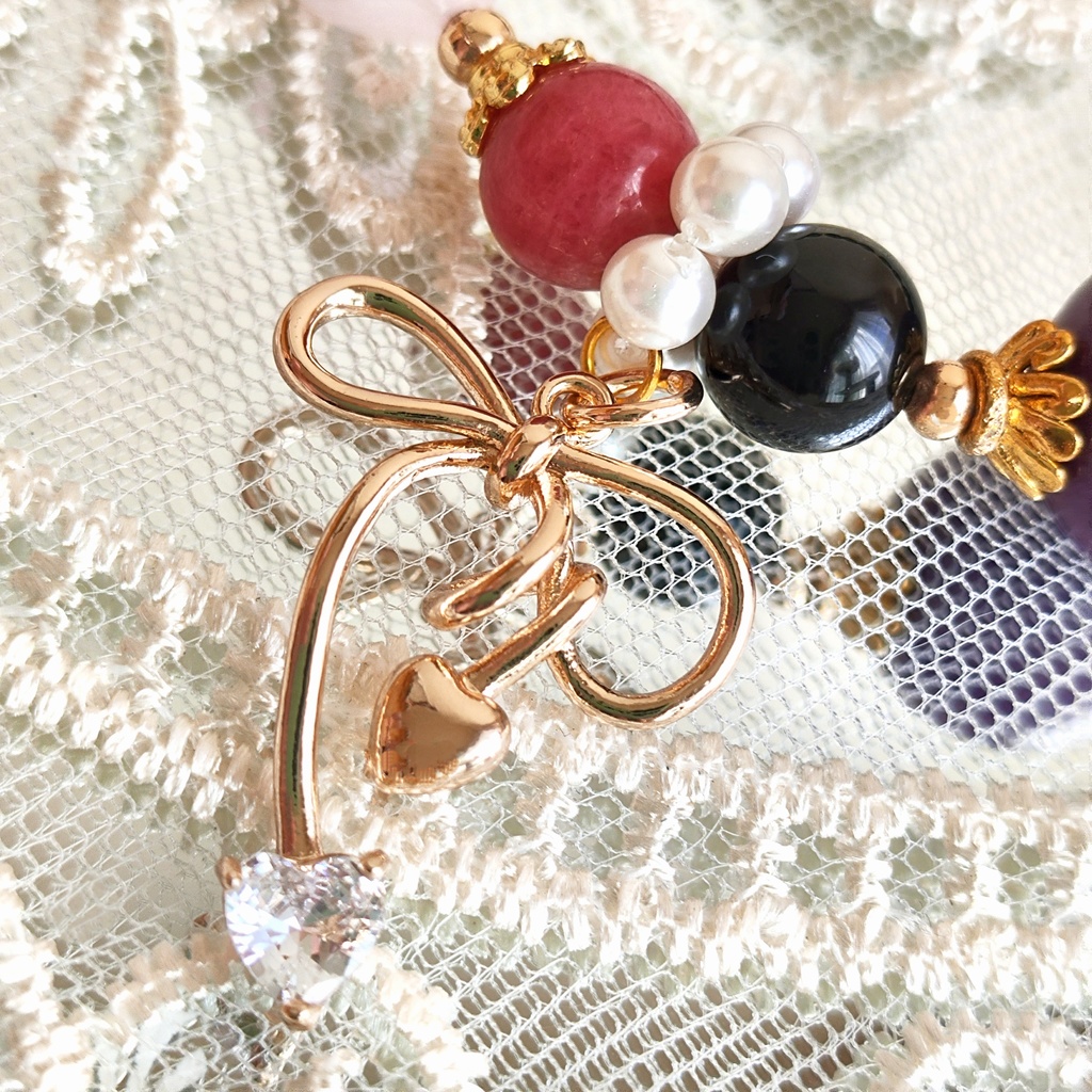 ✦プレゼント企画✦レイヴン✦天然石ブレスレット✦イメージアクセサリー✦