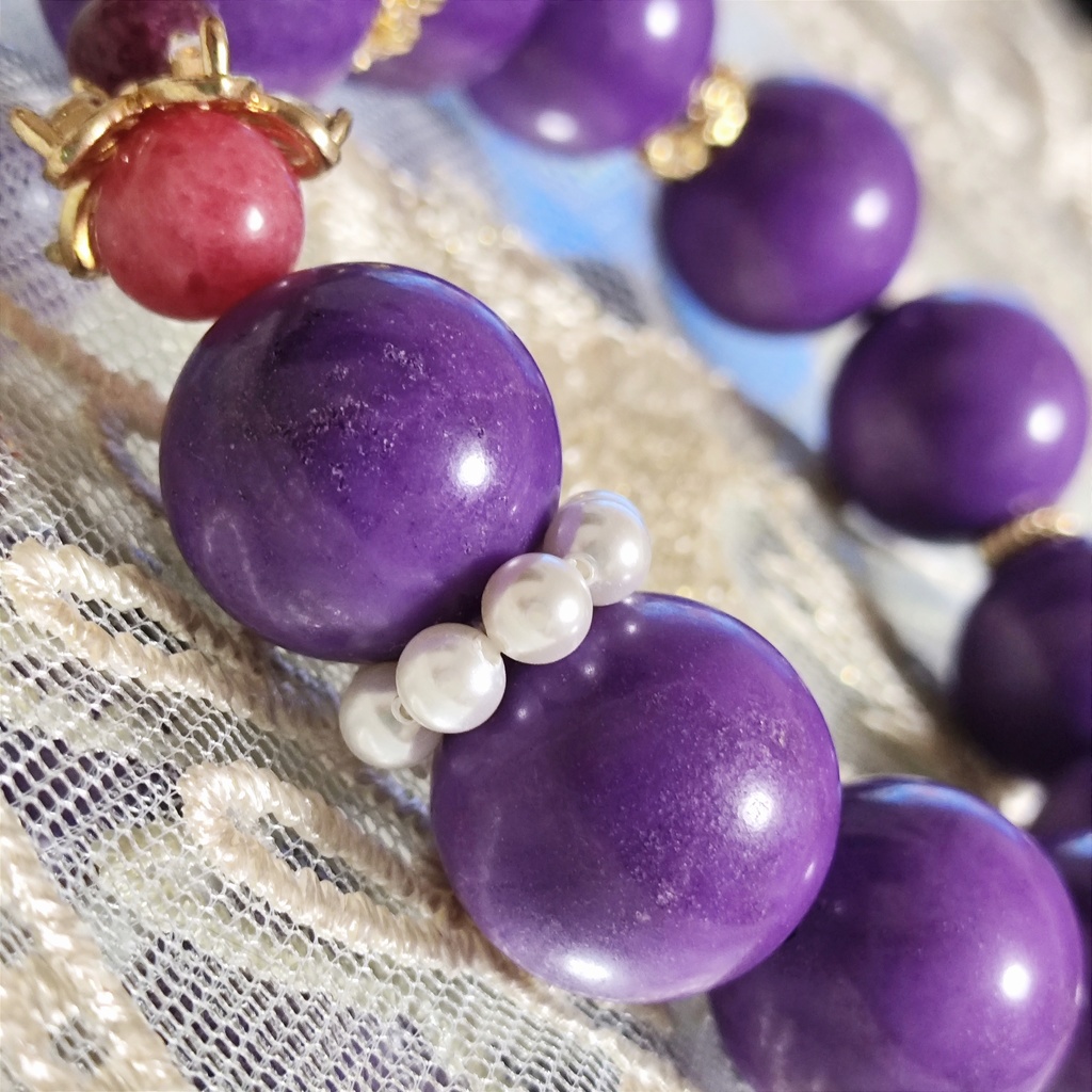 ✦テイルズ✦レイヴン✦天然石ブレスレット✦イメージアクセサリー✦