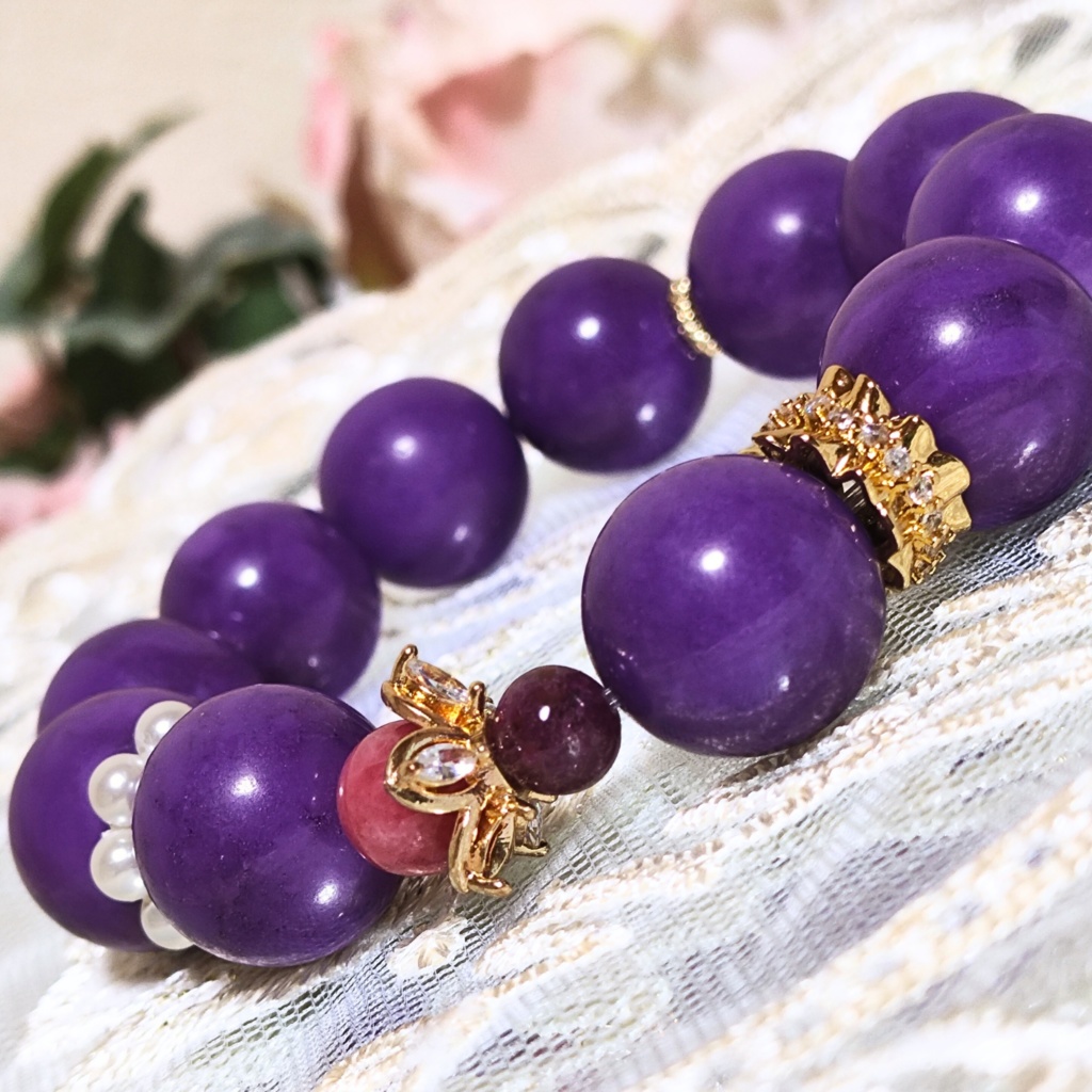 ✦テイルズ✦レイヴン✦天然石ブレスレット✦イメージアクセサリー✦