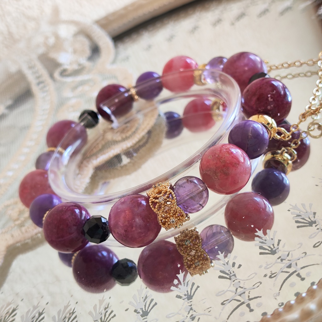 ✦テイルズ✦レイヴン✦天然石ブレスレット✦イメージアクセサリー✦