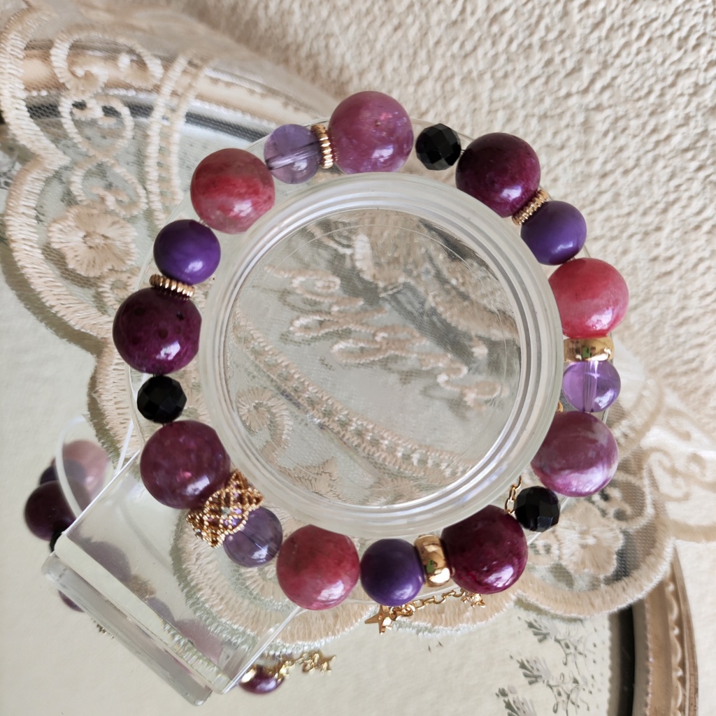 ✦テイルズ✦レイヴン✦天然石ブレスレット✦イメージアクセサリー✦