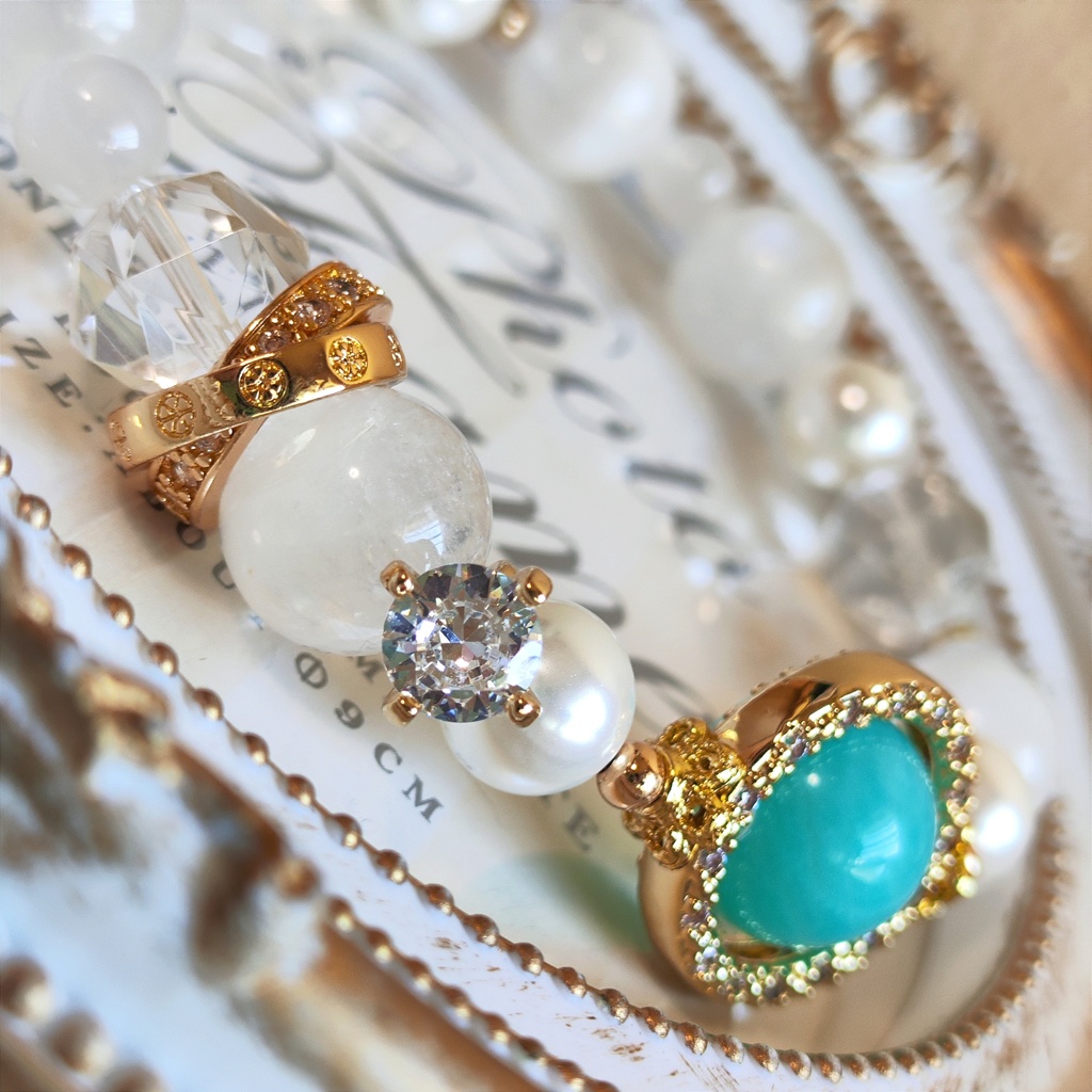 ✦鹿紫雲一✦天然石ブレスレット✦イメージアクセサリー✦