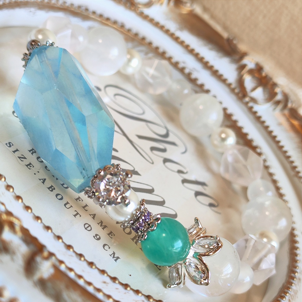 ✦鹿紫雲一✦天然石ブレスレット✦イメージアクセサリー✦