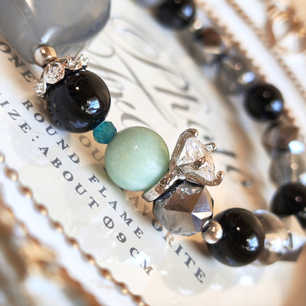 ✦真人✦天然石ブレスレット✦イメージアクセサリー✦