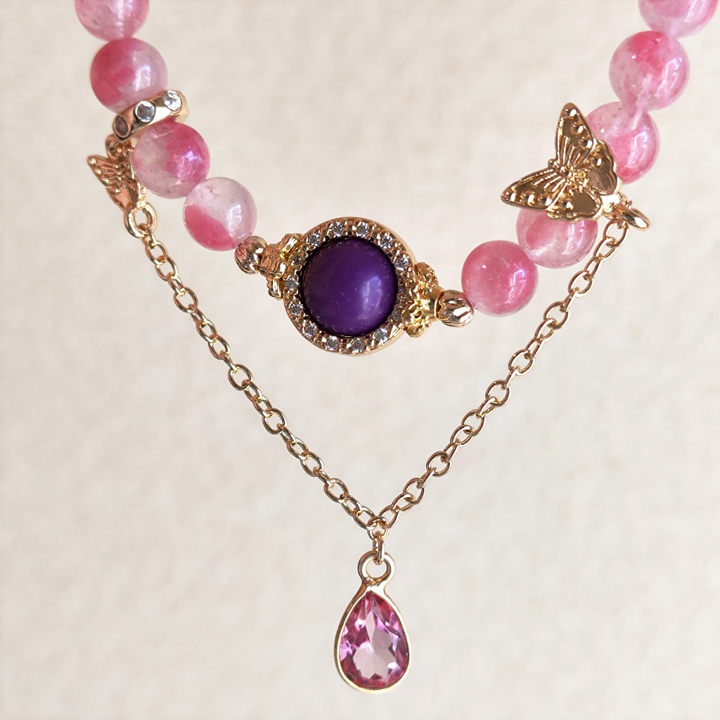 ✦テイルズ✦アリーヴェデルチ✦レイヴン✦天然石ブレスレット✦イメージアクセサリー✦