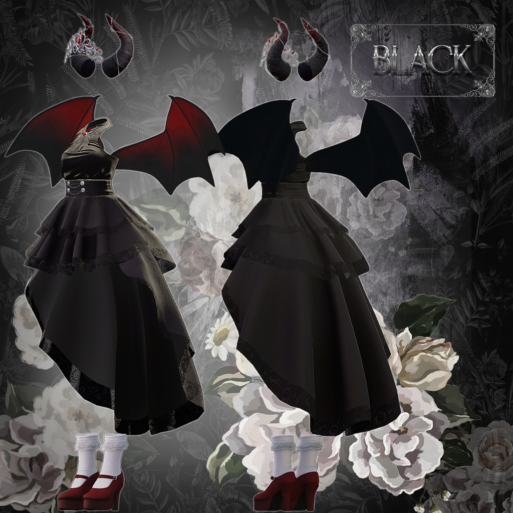 【MOE】 Devil Dark Dress