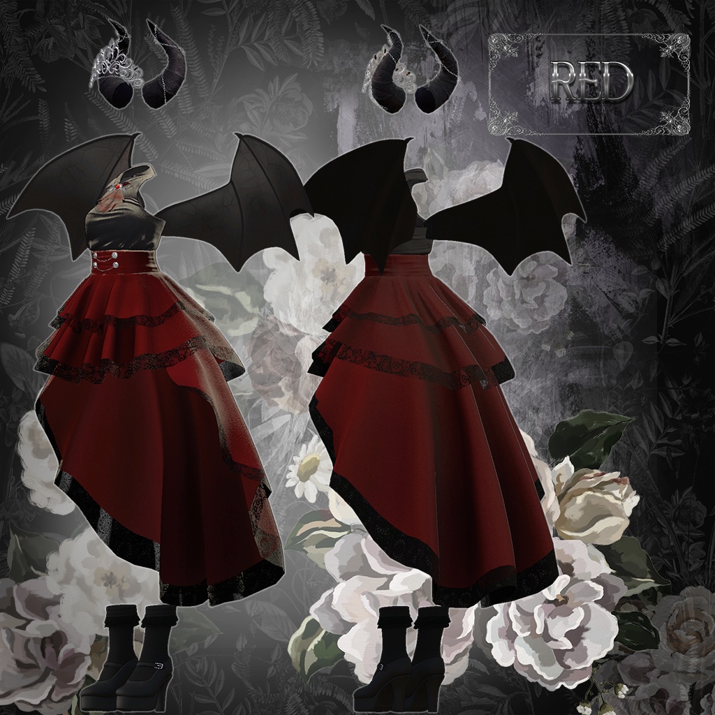【MOE】 Devil Dark Dress