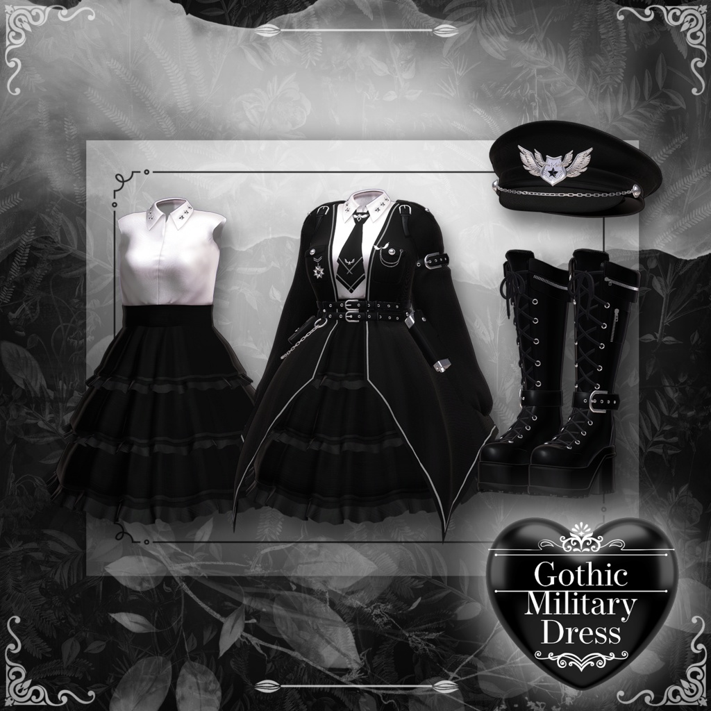 【LIME】 Gothic Millitary Dress