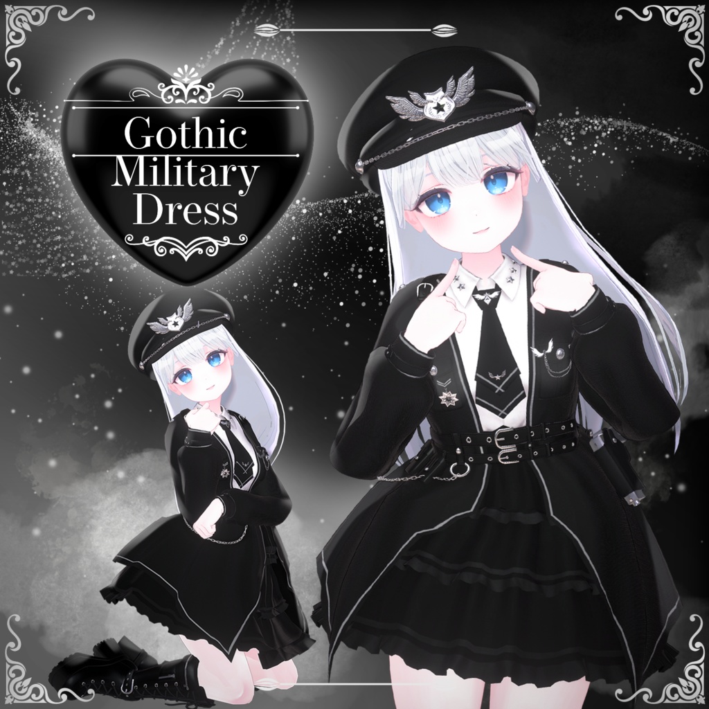 【LIME】 Gothic Millitary Dress