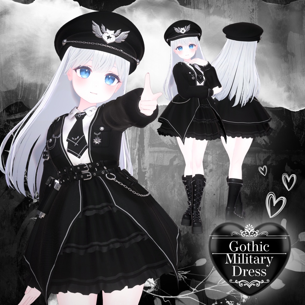 【LIME】 Gothic Millitary Dress