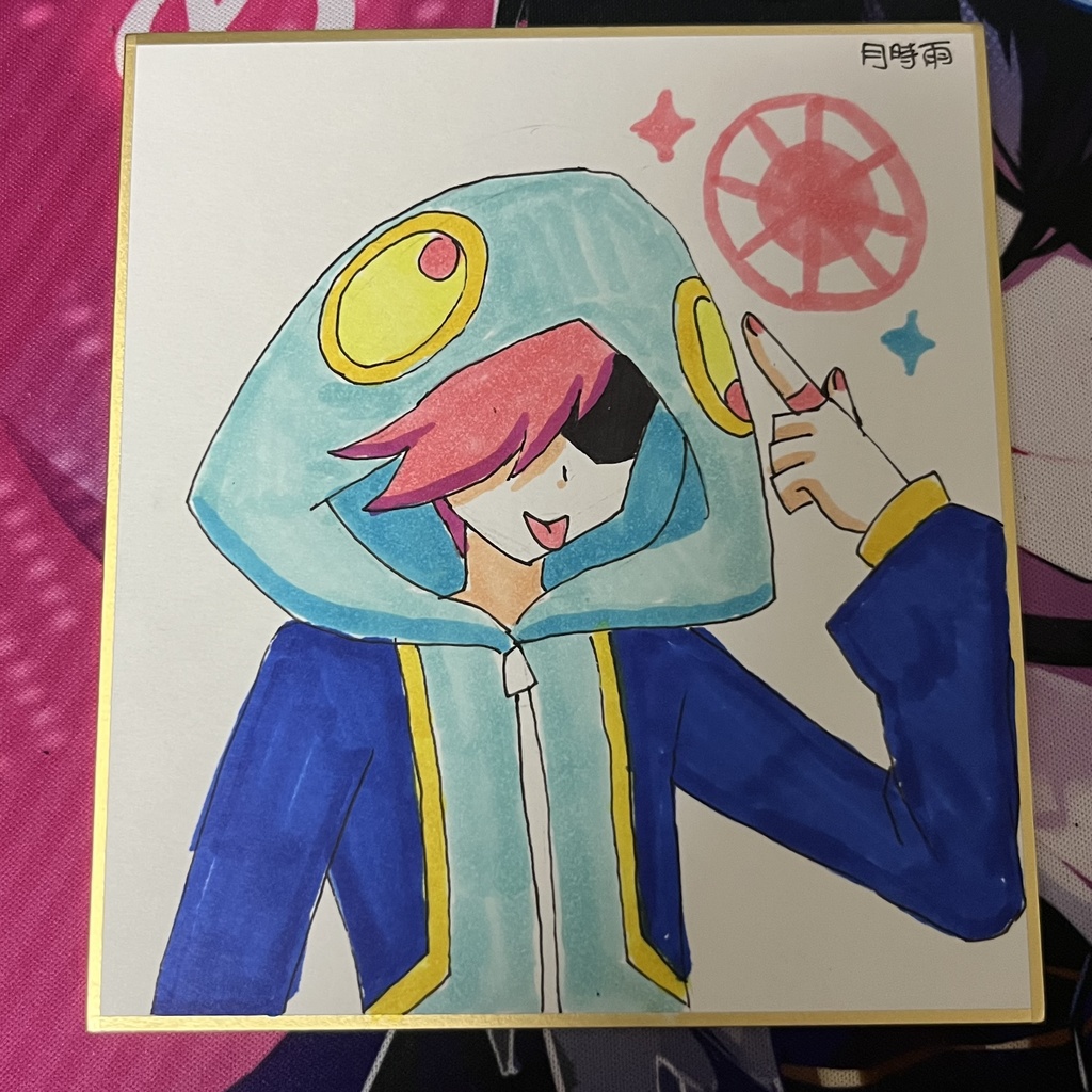 【ポックエ9】イラスト色紙　レオン