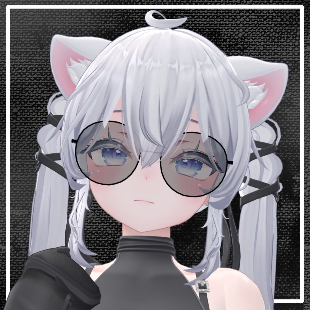 【VRChat想定】Boston glasses