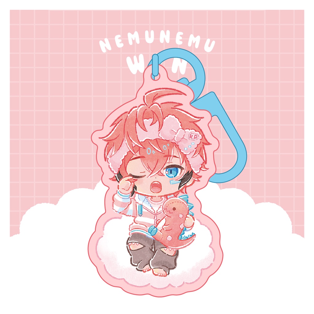 【非公式】赤城ウェン・アクリルキーホルダー／NEMUNEMU HERO