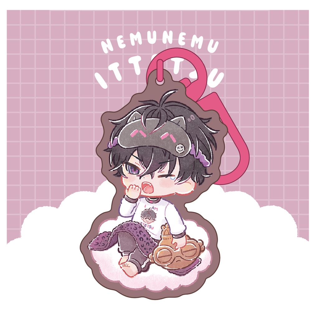 【非公式】佐伯イッテツ・アクリルキーホルダー／NEMUNEMU HERO