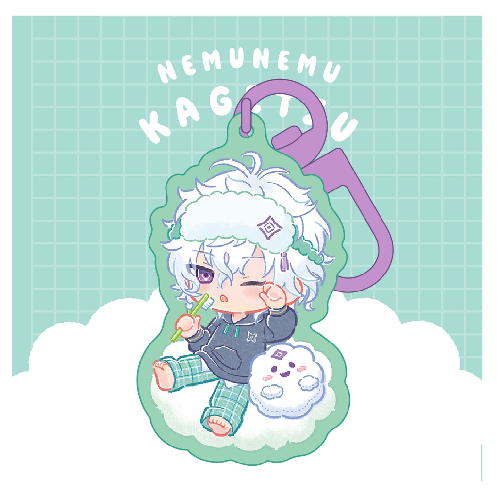 【非公式】叢雲カゲツ・アクリルキーホルダー／NEMUNEMU HERO