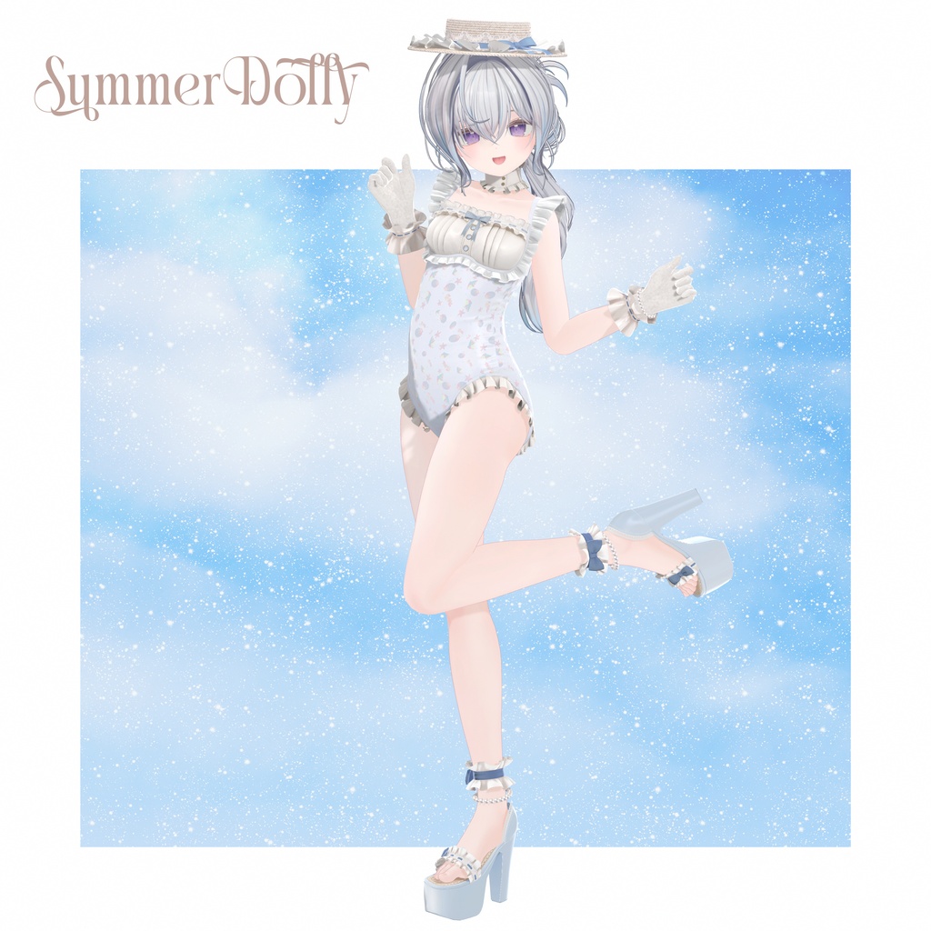 🩷セール中🩷【複数アバター対応】Summer Dolly Swim【VRChat】
