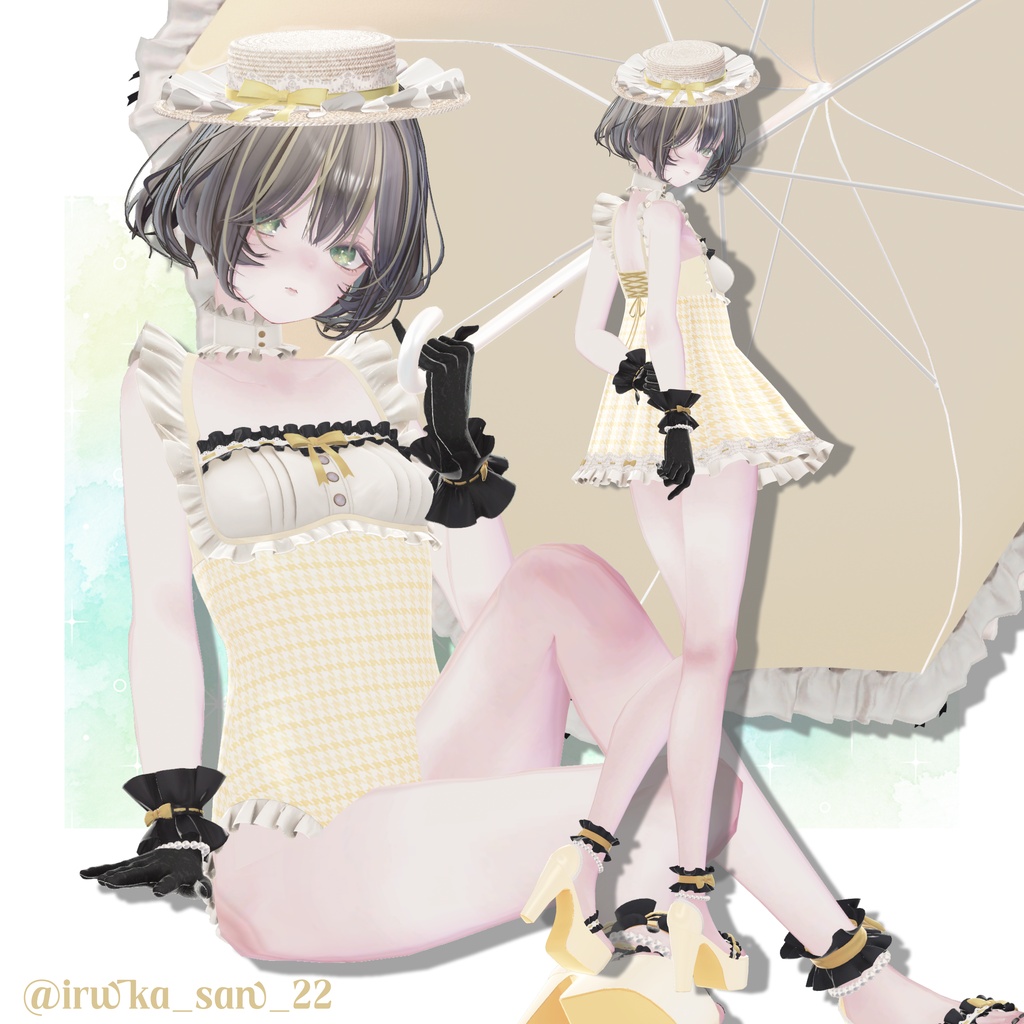 SALE【5Avatar対応】Summer Dolly Swim【VRChat】