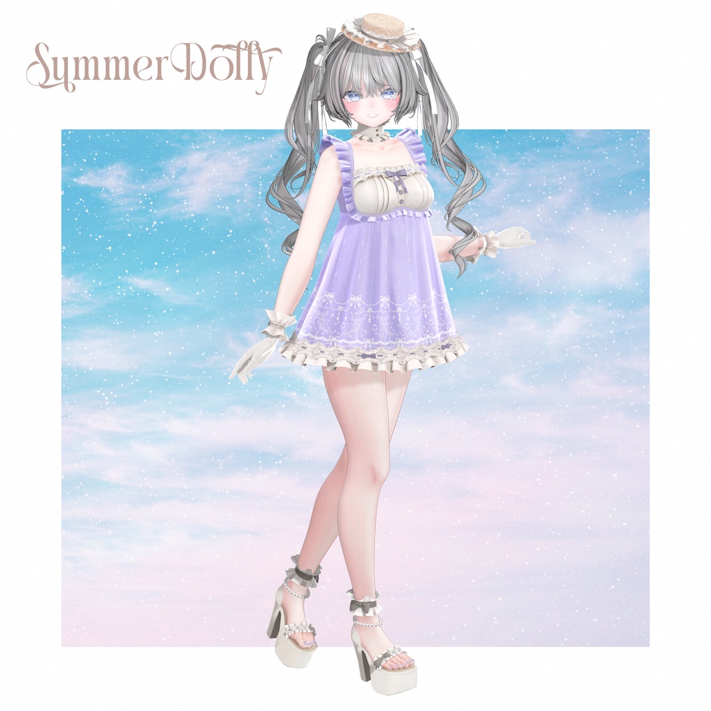 【複数アバター対応】Summer Dolly Swim【VRChat】