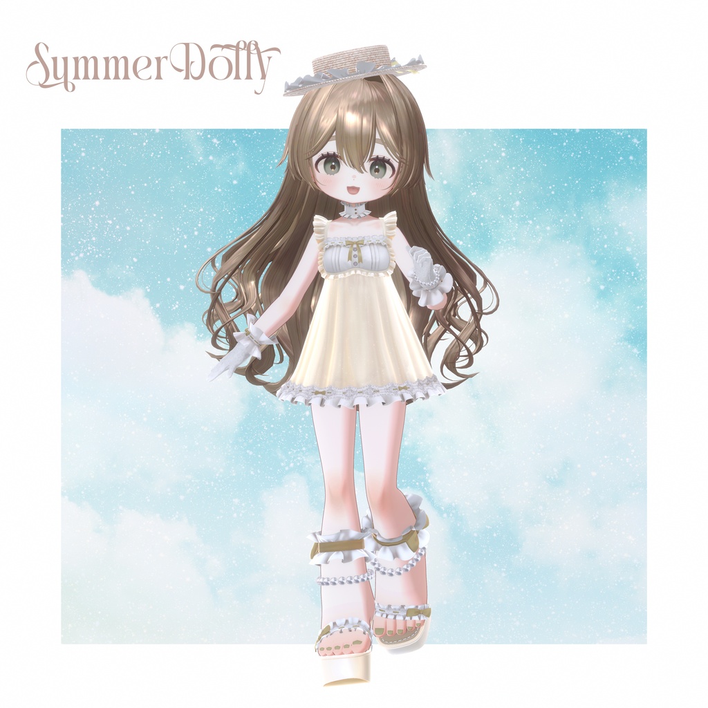 【複数アバター対応】Summer Dolly Swim【VRChat】