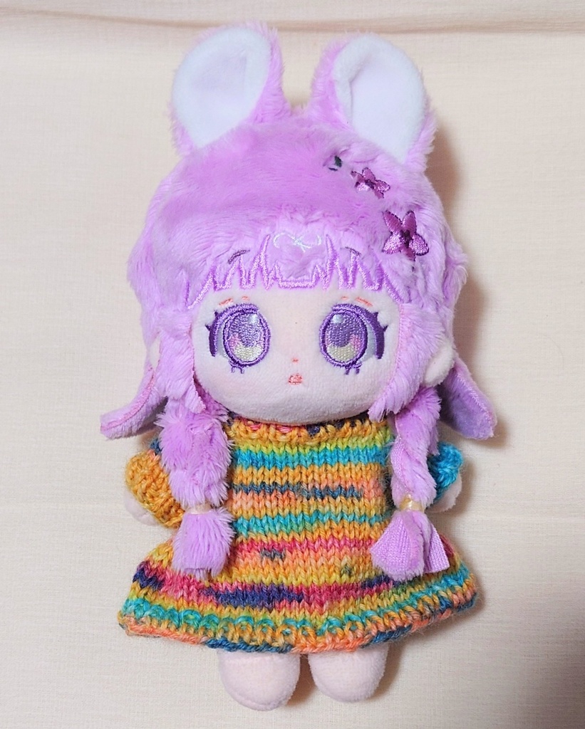 10cm用ニットワンピース【みかんソルベ】