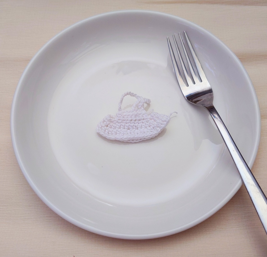 5cmぬい用ニットワンピース【ひと口おにぎり】