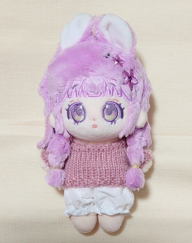 10cmぬい用セーター【粒入りいちごプリン】