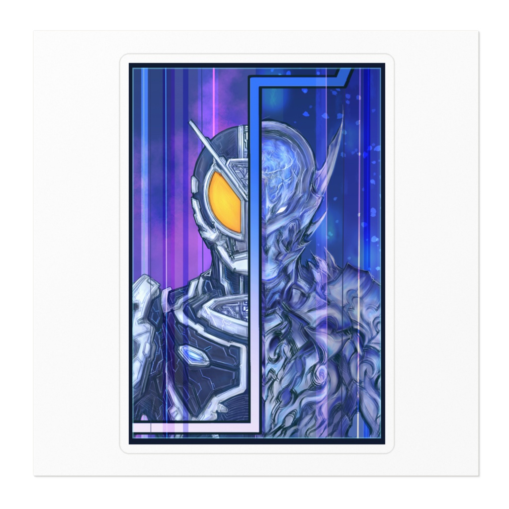 仮面ライダーデルタ / ローズオルフェノク ステッカー